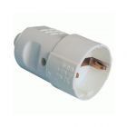  - ДКС DISSL120163-G Розетка кабельная, бытовая с центральным вводом кабеля. Серая. IP20 16А 2P+E 230В