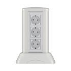  - ДКС 19521 Миниколонна алюминиевая 0,25 м, цвет светло-серебристый металлик