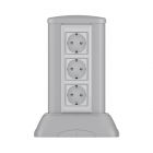  - ДКС 19524 Миниколонна алюминиевая, 0.25м, цвет темно-серебристый металлик