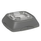  - ДКС 09591BR Основание для колонн запасное, цвет серебристый металлик