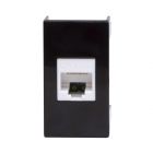 ДКС 45238 Розетка RJ-45 кат.5E,Viva,1 мод.,черн - ДКС 45238 Розетка RJ-45 кат.5E,Viva,1 мод.,черн