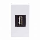  - ДКС 42018 USB 2.0 розетка, Viva, белая, 1 мод.