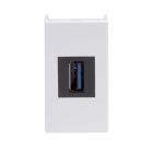 ДКС 43018 USB 3.0 розетка, Viva, белая, 1 мод. - ДКС 43018 USB 3.0 розетка, Viva, белая, 1 мод.