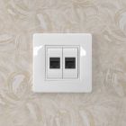 ДКС 76654B Компьютерная розетка RJ45 кат.5e, Brava, белая, 1 модуль - ДКС 76654B Компьютерная розетка RJ45 кат.5e, Brava, белая, 1 модуль