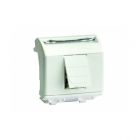 ДКС 76121B Тел.роз. RJ12, 6P6C, Brava, белая, 2мод - ДКС 76121B Тел.роз. RJ12, 6P6C, Brava, белая, 2мод