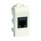  - ДКС 75646S Компьютерная розетка RJ-45, кат.5E (разъем AMP), слон. кость, 1мод.