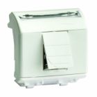  - ДКС 75679S Ком.роз. RJ45 кат.6A, 8P8C, Brava, слон.кость, 2мод