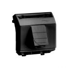  - ДКС 77450N Компьютерная розетка RJ45 кат.5e экран., 8P8C, Brava, черная, 2мод