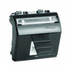 ДКС 77655N Компьютерная розетка RJ45 кат.5e, Brava, черная, 2мод - ДКС 77655N Компьютерная розетка RJ45 кат.5e, Brava, черная, 2мод