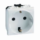 ДКС 75482S Электрическая розетка, с заземлением, со шторками, слон. кость, 2мод. - ДКС 75482S Электрическая розетка, с заземлением, со шторками, слон. кость, 2мод.