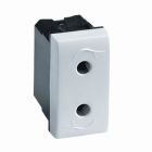 ДКС 75491S Электрическая розетка, слоновая кость, 1мод. - ДКС 75491S Электрическая розетка, слоновая кость, 1мод.