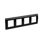 - ДКС 75014B Рамка на 2+2+2+2 модуля (четырехместная), черная