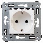  - ДКС 4400003 Розетка в стену, 2P+E, с з/ш, Avanti, белое облако