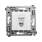  - ДКС 4400313 Телефонная розетка RJ-12 в стену одинарная, Avanti, белое облако