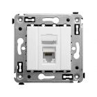 ДКС 4400373 Компьютерная розетка RJ-45 в стену, кат.6A одинарная, Avanti, белое облако - ДКС 4400373 Компьютерная розетка RJ-45 в стену, кат.6A одинарная, Avanti, белое облако