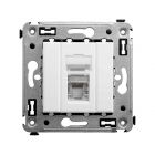 ДКС 4400393 Компьютерная розетка RJ-45 в стену, кат.6 одинарная экранированная, Avanti, белое облако - ДКС 4400393 Компьютерная розетка RJ-45 в стену, кат.6 одинарная экранированная, Avanti, белое облако