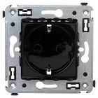 ДКС 4402003 Розетка в стену, 2P+E, с з/ш, Avanti, черный квадрат - ДКС 4402003 Розетка в стену, 2P+E, с з/ш, Avanti, черный квадрат
