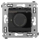  - ДКС 4402163 Термостат для теплых полов в стену, Avanti, черный квадрат