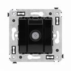  - ДКС 4402523 Розетка TV оконечная в стену, Avanti, черный квадрат