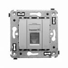 ДКС 4404463 Компьютерная розетка RJ-45 в стену, кат.5e одинарная, Avanti, закаленная сталь - ДКС 4404463 Компьютерная розетка RJ-45 в стену, кат.5e одинарная, Avanti, закаленная сталь