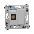 ДКС 4404503 Розетка TV одиночная в стену, Avanti, закаленная сталь - ДКС 4404503 Розетка TV одиночная в стену, Avanti, закаленная сталь