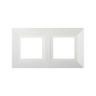  - ДКС 4400854 Рамка из металла 2 поста (4 мод.), Avanti, белая