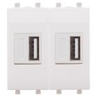 ДКС 4400542 USB зарядное устройство модульное, Avanti, белое облако, 2 модуля, 2.1 А - ДКС 4400542 USB зарядное устройство модульное, Avanti, белое облако, 2 модуля, 2.1 А