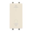  - ДКС 4405221 Выключатель двухполюсный одноклавишный модульный, Avanti, ванильная дымка, 1 модуль