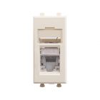 ДКС 4405391 Компьютерная розетка RJ-45 модульная, кат.6 экранированная, Avanti, ванильная дымка, 1 модуль - ДКС 4405391 Компьютерная розетка RJ-45 модульная, кат.6 экранированная, Avanti, ванильная дымка, 1 модуль