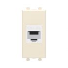 ДКС 4405661 Компьютерная розетка RJ-45 без шторки модульная, кат.5е, Avanti, ванильная дымка, 1 модуль - ДКС 4405661 Компьютерная розетка RJ-45 без шторки модульная, кат.5е, Avanti, ванильная дымка, 1 модуль