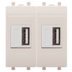 ДКС 4405542 USB зарядное устройство модульное 2.1 А, Avanti, ванильная дымка, 2 модуля - ДКС 4405542 USB зарядное устройство модульное 2.1 А, Avanti, ванильная дымка, 2 модуля