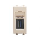 ДКС 4405301 USB 3.0 розетка модульная, тип А-А, Avanti, ванильная дымка, 1 модуль - ДКС 4405301 USB 3.0 розетка модульная, тип А-А, Avanti, ванильная дымка, 1 модуль
