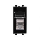 ДКС 4402391 Компьютерная розетка RJ-45 модульная, кат.6 экранированная, Avanti, черный квадрат, 1 модуль - ДКС 4402391 Компьютерная розетка RJ-45 модульная, кат.6 экранированная, Avanti, черный квадрат, 1 модуль