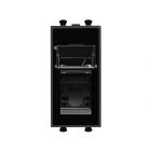 ДКС 4402461 Компьютерная розетка RJ-45 модульная, кат.5е, Avanti, черный квадрат, 1 модуль - ДКС 4402461 Компьютерная розетка RJ-45 модульная, кат.5е, Avanti, черный квадрат, 1 модуль