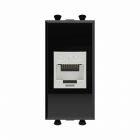 ДКС 4402771 Компьютерная розетка RJ-45 без шторки модульная, кат.6А экранированная, Avanti, черный квадрат, 1 модуль - ДКС 4402771 Компьютерная розетка RJ-45 без шторки модульная, кат.6А экранированная, Avanti, черный квадрат, 1 модуль