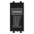 ДКС 4402251 HDMI розетка модульная, тип А-А, Avanti, черный квадрат, 1 модуль - ДКС 4402251 HDMI розетка модульная, тип А-А, Avanti, черный квадрат, 1 модуль