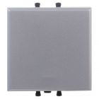  - ДКС 4404102 Выключатель одноклавишный модульный, Avanti, закаленная сталь, 2 модуля