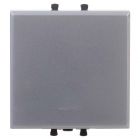  - ДКС 4404112 Переключатель одноклавишный модульный, Avanti, закаленная сталь, 2 модуля