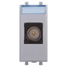  - ДКС 4404501 Розетка TV одиночная модульная, Avanti, закаленная сталь, 1 модуль