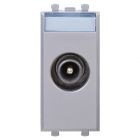  - ДКС 4404511 Розетка ТВ проходная, Avanti, закаленная сталь, 1 мод