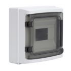 ДКС RB08W6TGD Щиток настенный с дверцей 8 мод.,IP65, серый, с клеммным блоком 63А - ДКС RB08W6TGD Щиток настенный с дверцей 8 мод.,IP65, серый, с клеммным блоком 63А