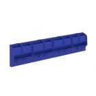  - ДКС F12ZZHU1 Шинный держатель FRAME 306мм (7 сегментов, до 35 полюсов), синий (для всех кроме 18, 54 и 72 модулей)
