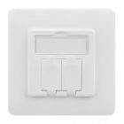 ДКС RNW1W Настенный адаптер для модулей Keystone, 2 порта - ДКС RNW1W Настенный адаптер для модулей Keystone, 2 порта