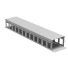  - ДКС R5CP1962HE Организатор кабельный с крыш/отв 19" 2U, 60 мм RAL7035