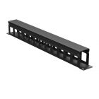  - ДКС R5CP1961HEB Организатор кабельный с крыш/отв 19" 1U, 60 мм RAL9005