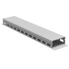 ДКС R5CP1942HE Организатор кабельный с крыш/отв 19" 2U, 40 мм RAL7035 - ДКС R5CP1942HE Организатор кабельный с крыш/отв 19" 2U, 40 мм RAL7035