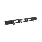  - ДКС R5PCF191HEB Организатор кабельный с отверстиями  4 кольца, 19" 1U, RAL9005