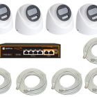  - IPTRONIC Готовый домашний комплект из 4 камер видеонаблюдения для ПВЗ ECO IPEYE