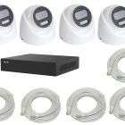  - IPTRONIC Готовый домашний комплект видеонаблюдения для дома на 4 IP-камеры ECO IPEYE