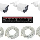  - IPTRONIC Готовый уличный комплект из 3 камер видеонаблюдения для ПВЗ ECO IVIDEON